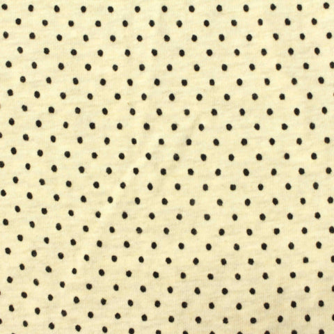 Black Dots Knit, Cotton, 145 gsm