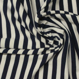 Navy Stripe Milk Silk Knit, Polyester — photo 3