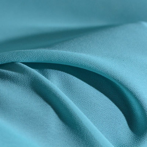 100% Polyester Chiffon Fabric, 85 gsm, 150 cm — Blue