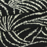 Black Animal Print Jersey Knit, Viscose — photo 3