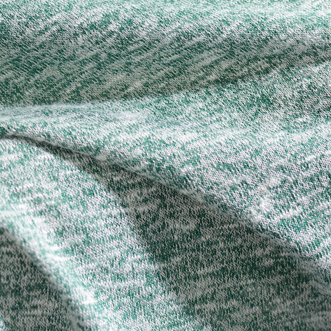 Green Marl Chunky Knit, Viscose-Poly, 160 gsm