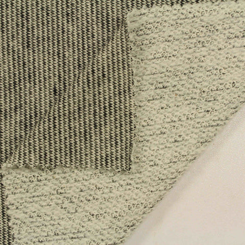 Brushed Cotton Polyester French Terry Fabric, 205 gsm, 160 cm — Khaki