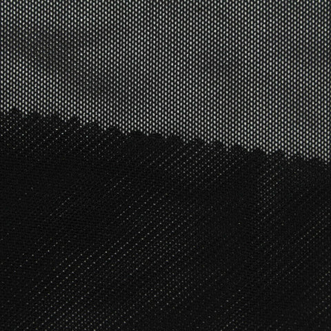 Polyester Stretch Mesh Fabric, 97 gsm, 156 cm — Black
