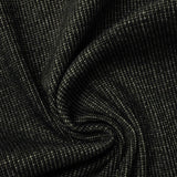 Black Chevron Rib Knit, Poly-Cotton — photo 3