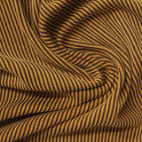 Brown Stripes Rib Knit, Modal-Poly — photo 3