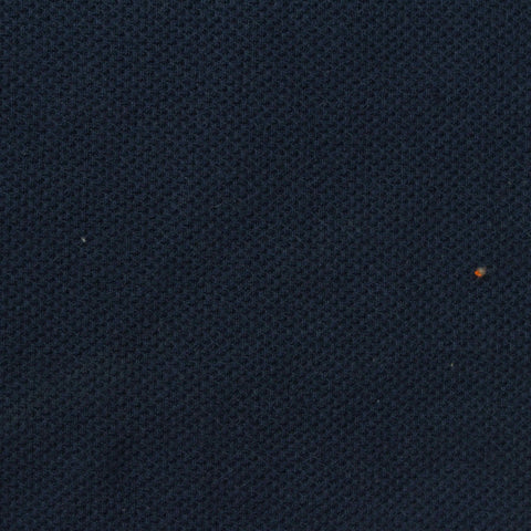 Polyester Cotton Piqué Knit Fabric, 270 gsm, 130 cm — Navy
