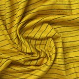 Black Horizontal-Stripe Jersey Knit, Viscose-Poly — photo 3