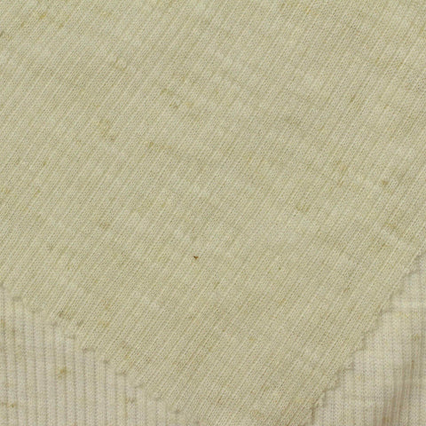 Cream Marl Rib Knit, Viscose