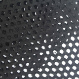 Jacquard Polyester Stretch Knit Fabric, 250 gsm, 170 cm — Black — photo 3