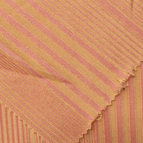 Orange Vertical-Stripe Rib Knit