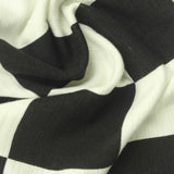 Black Check Rib Knit, Poly-Viscose — photo 3