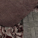 Burgundy Floral Jacquard, Polyester — photo 3