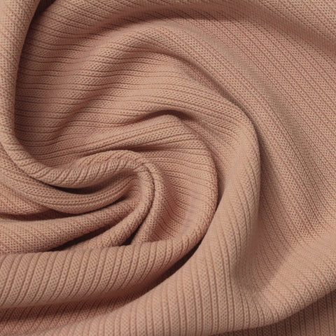 Polyester Stretch Rib Knit Fabric, 280 gsm, 165 cm — Pink, ref EF-262114