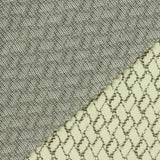 Cream Lattice Interlock Knit, Cotton-Poly — photo 3