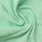 Jacquard Cotton Stretch Rib Knit Fabric, 220 gsm, 145 cm — Green — photo 3