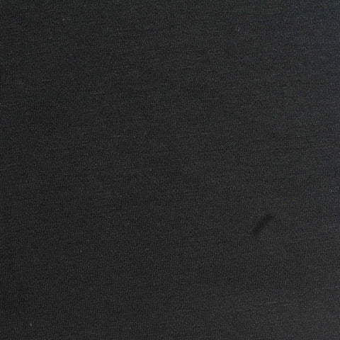 Cotton Modal Stretch Jersey Knit Fabric, 155 gsm, 165 cm — Black