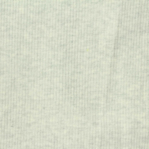 Light Grey Marl Rib Knit, Cotton, 470 gsm
