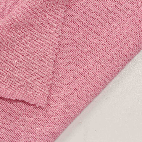 Pink Marl French Terry, Polyester, 255 gsm