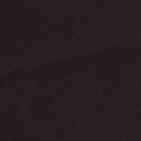 Cotton Stretch Rib Knit Fabric, 340 gsm — Brown