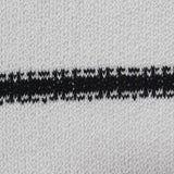 Black Horizontal-Stripe Jersey Knit, Poly-Cotton — photo 3