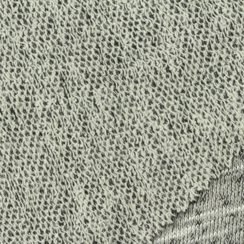 Grey Marl French Terry, Poly-Cotton, 255 gsm, 165 cm
