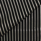 Silver Vertical-Stripe Satin, Poly-Viscose — photo 3