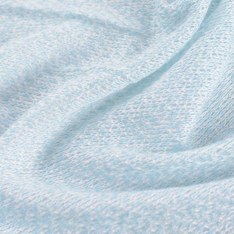 Yarn-Dyed 100% Polyester French Terry Fabric, 172 gsm — White