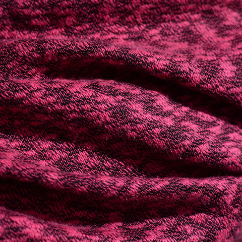 Bright Pink Marl Knit, Cotton-Poly