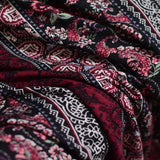 Printed Viscose Stretch Jersey Knit Fabric, 180 gsm, 160 cm — Black — photo 3