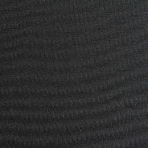 Viscose Nylon Stretch Ponte Knit Fabric, 210 gsm, 153 cm — Black, ref EF-260742