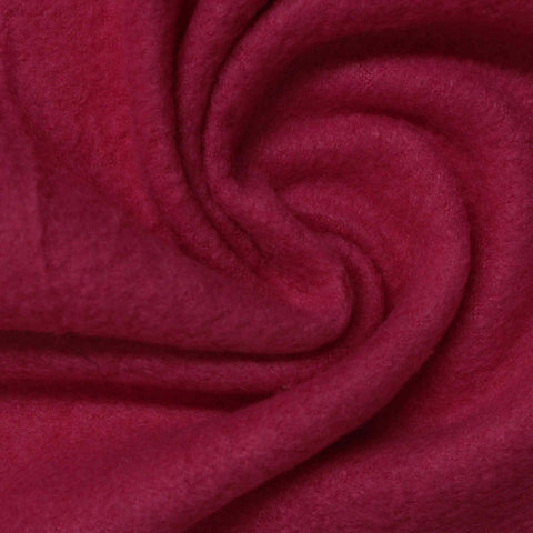 100% Polyester Fleece Fabric, 165 gsm — Red