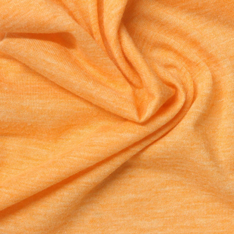 Orange Marl Jersey Knit, Poly-Viscose, 140 gsm