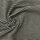 Black Horizontal-Stripe Knit, Viscose-Poly — photo 3