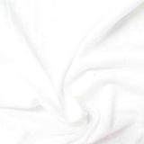 Cotton Polyester Jersey Knit Fabric, 117 gsm, 155 cm — White — photo 3