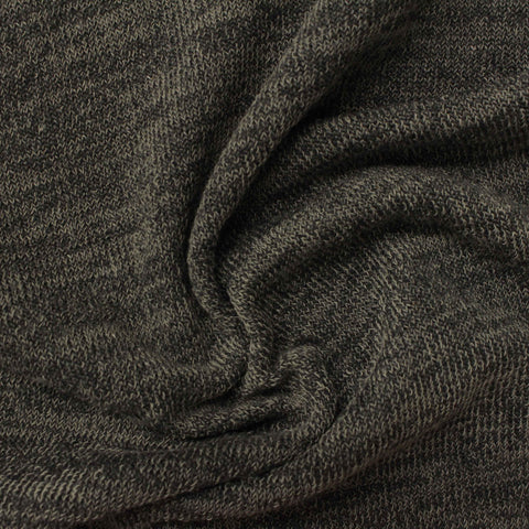 Dark Grey Marl Chunky Knit, Polyester, 215 gsm