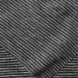 Black Horizontal-Stripe Rib Knit, Poly-Viscose — photo 3