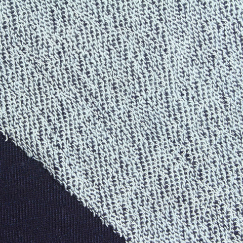 Dark Blue Marl French Terry, 285 gsm