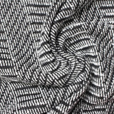 Black Herringbone Jacquard, Polyester — photo 3