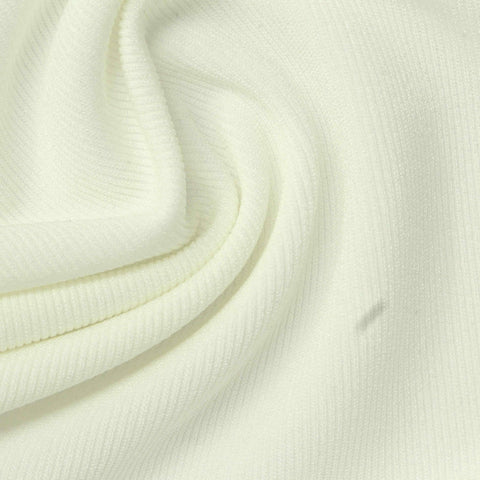 Polyester Acetate Stretch Interlock Knit Fabric, 280 gsm, 140 cm — Beige