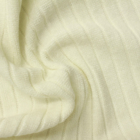 Acrylic Nylon Stretch Rib Knit Fabric, 295 gsm, 155 cm — Khaki