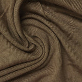 Viscose Stretch Chunky Knit Fabric, 120 gsm, 140 cm — Khaki — photo 3