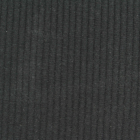 Rib Knit Fabric, 260 gsm, 110 cm — Grey