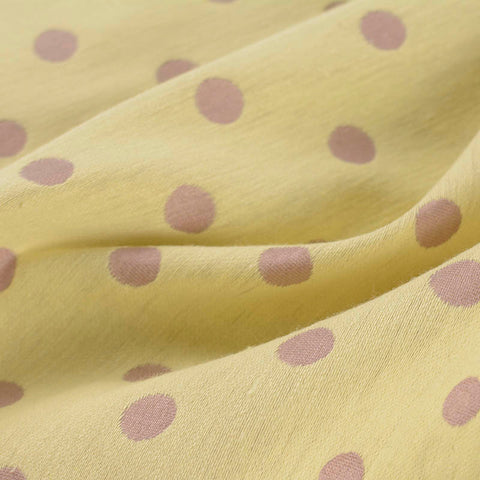Purple Dots Jacquard, Cotton-Poly, 214 gsm