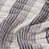 Grey Check Rib Knit, Viscose — photo 3