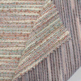 White Horizontal-Stripe Jacquard, Poly-Cotton — photo 3