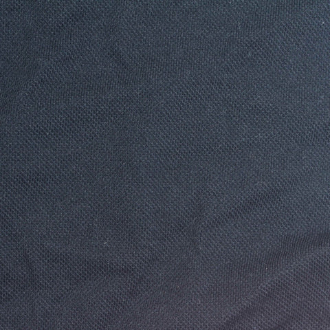 Cotton Polyester Stretch Piqué Knit Fabric, 180 gsm, 180 cm — Navy, ref EF-269811
