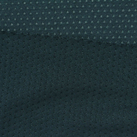 Dark Teal Dots Mesh, Viscose