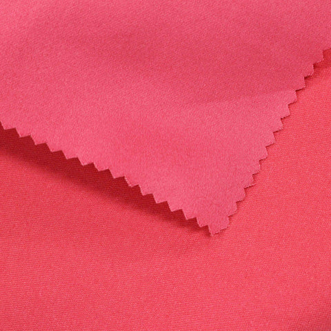 Cotton Polyester Stretch Sateen Fabric, 290 gsm, 150 cm — Red