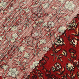 Black Floral Rib Knit, Polyester — photo 3
