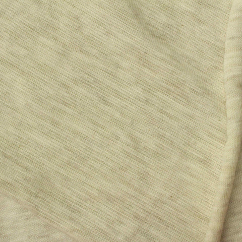 Light Cream Marl Jersey Knit, Cotton-Poly, 152 gsm